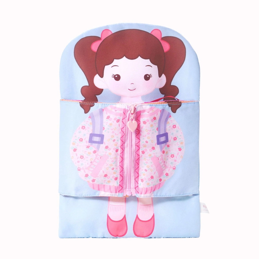 Molly Knows How To Wear - Personalized Montessori Soft Book - Large Size Doll Outfit Set