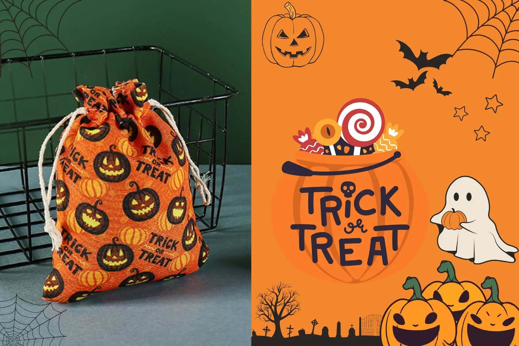 Personalized Halloween Basket - Limited Edition - Cute Doll With Accessories