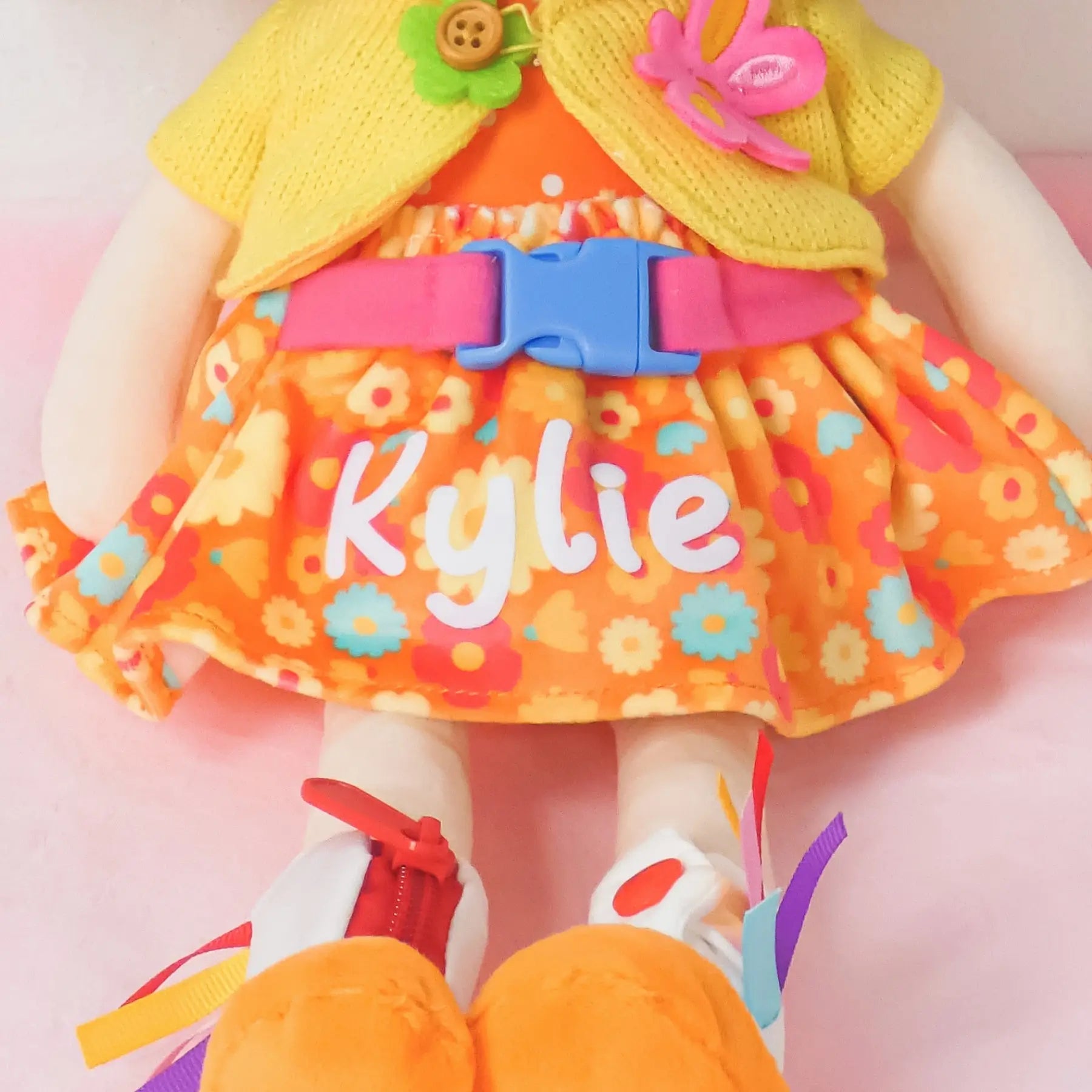 Personalized Flora Girl - Montessori Doll - Boutique Style Doll Collection