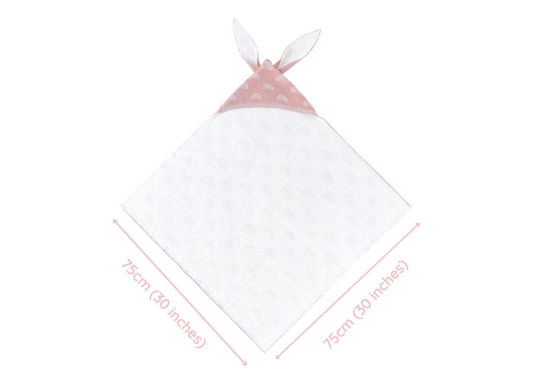 Personalized Bunny Hoodie Blanket - Cute Doll Style Set