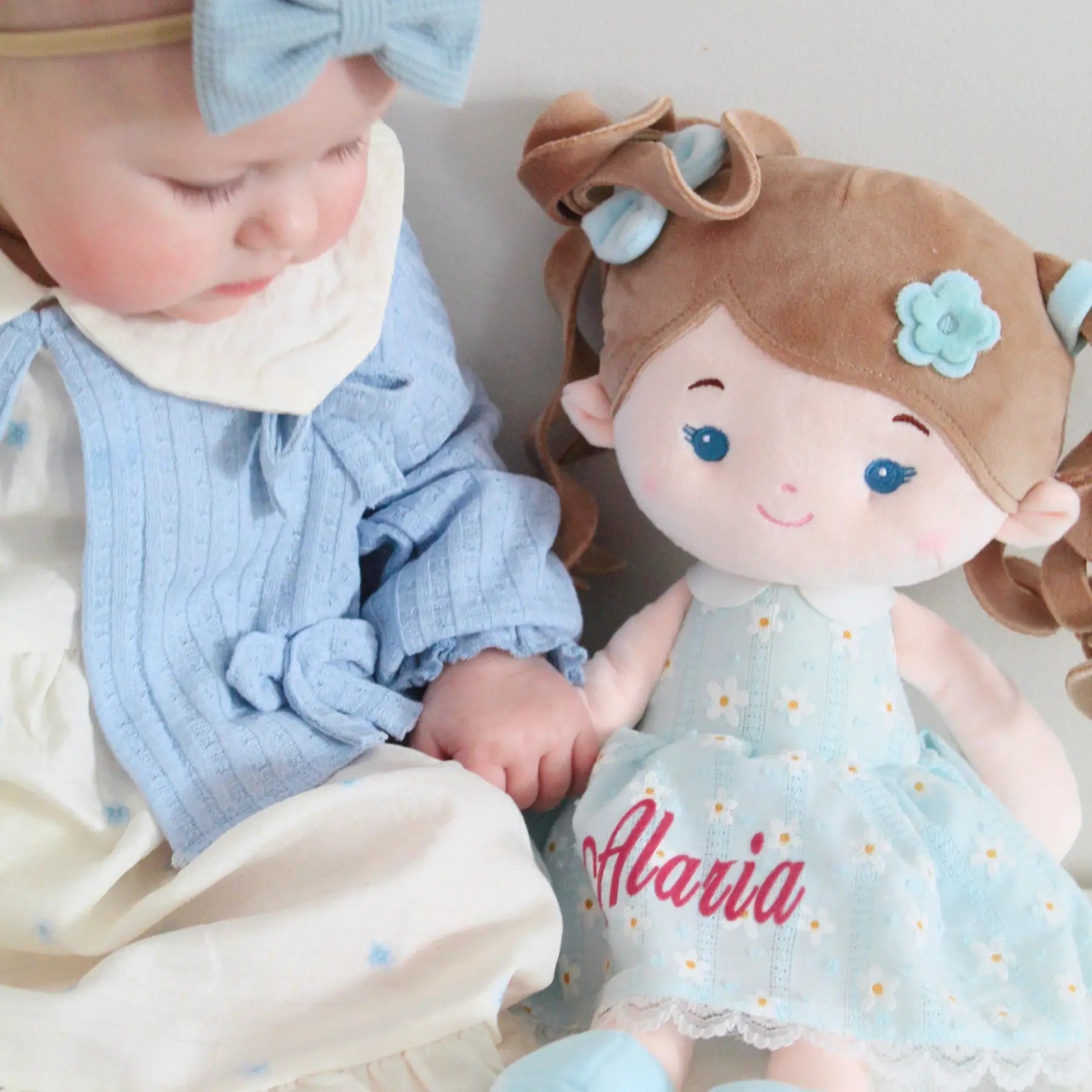 Personalized Melia Girl - Blue - Charming Doll For Gifting