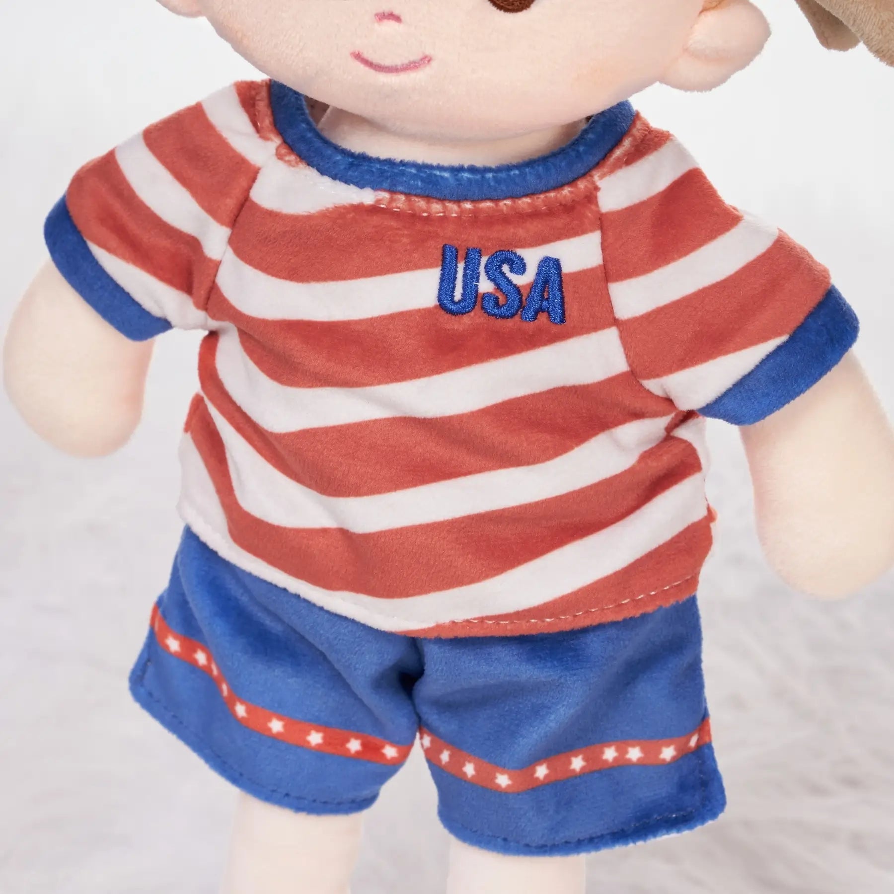 Personalized Soccer Girl - USA (2 Skin Tones) - Pretty Doll For Playtime