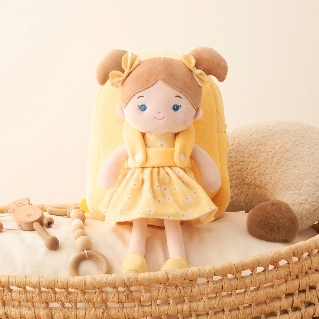Personalized Doll Backpack - Stylish Plush Doll