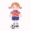 Personalized Soccer Girl - USA (2 Skin Tones) - Pretty Doll For Playtime