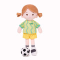 Personalized Soccer Girl - AUS (2 Skin Tones) - Cute Doll Gift Set