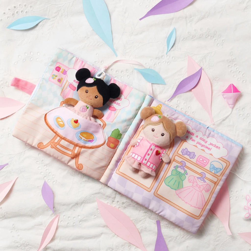 A Berry Special Day -  Personalized Montessori Soft Book - Adorable Doll With Accessories
