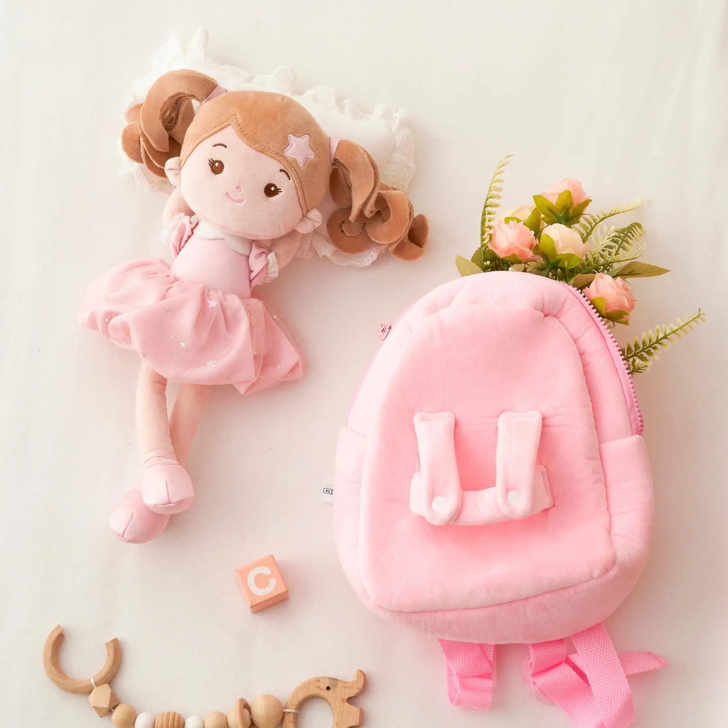 Personalized Doll Backpack - Stylish Plush Doll