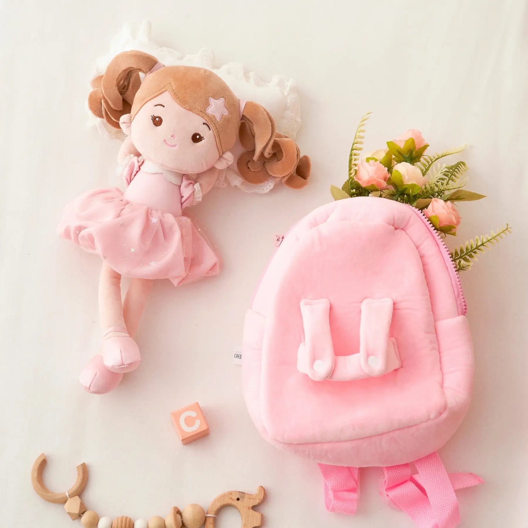 Personalized Doll Backpack - Stylish Plush Doll