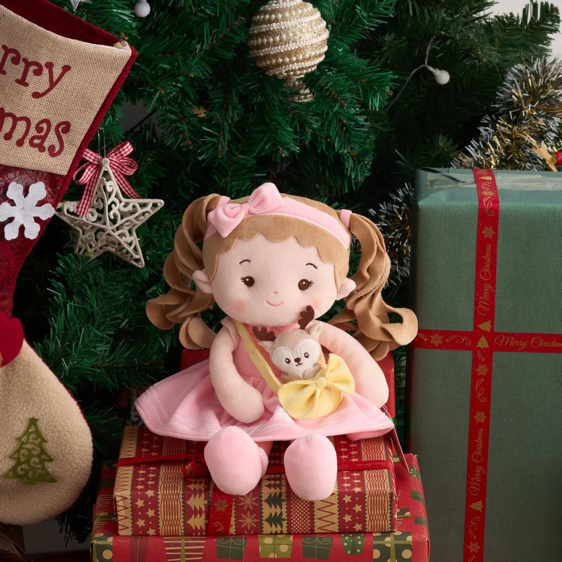 Personalized Milly Girl & Her Pet - Everyday Doll For Display