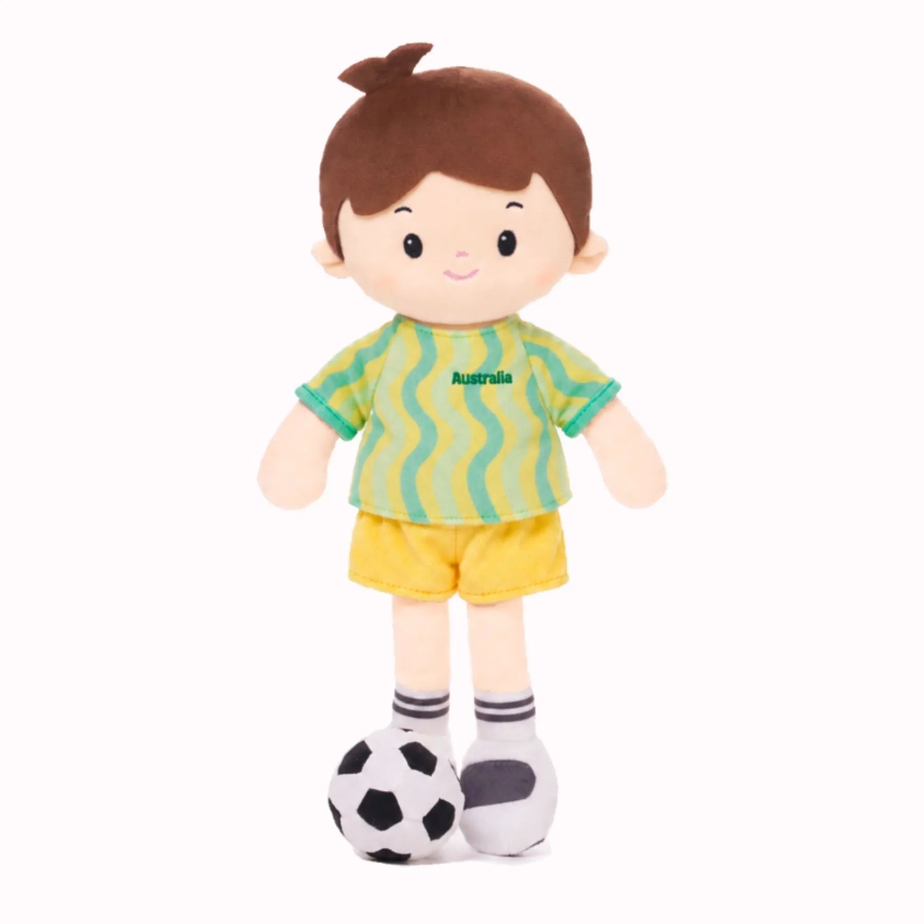 Personalized Soccer Boy - AUS (2 Skin Tones) - Lovely Dress Up Doll