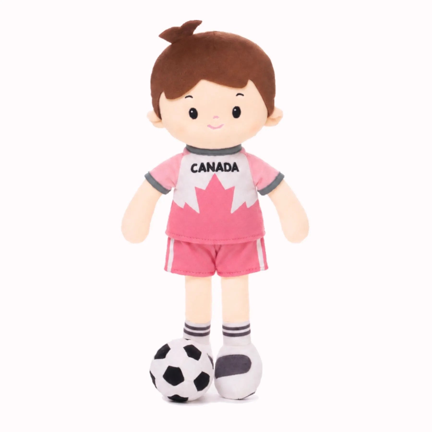 Personalized Soccer Boy - CAN (2 Skin Tones) - Stylish Doll Accessory Set