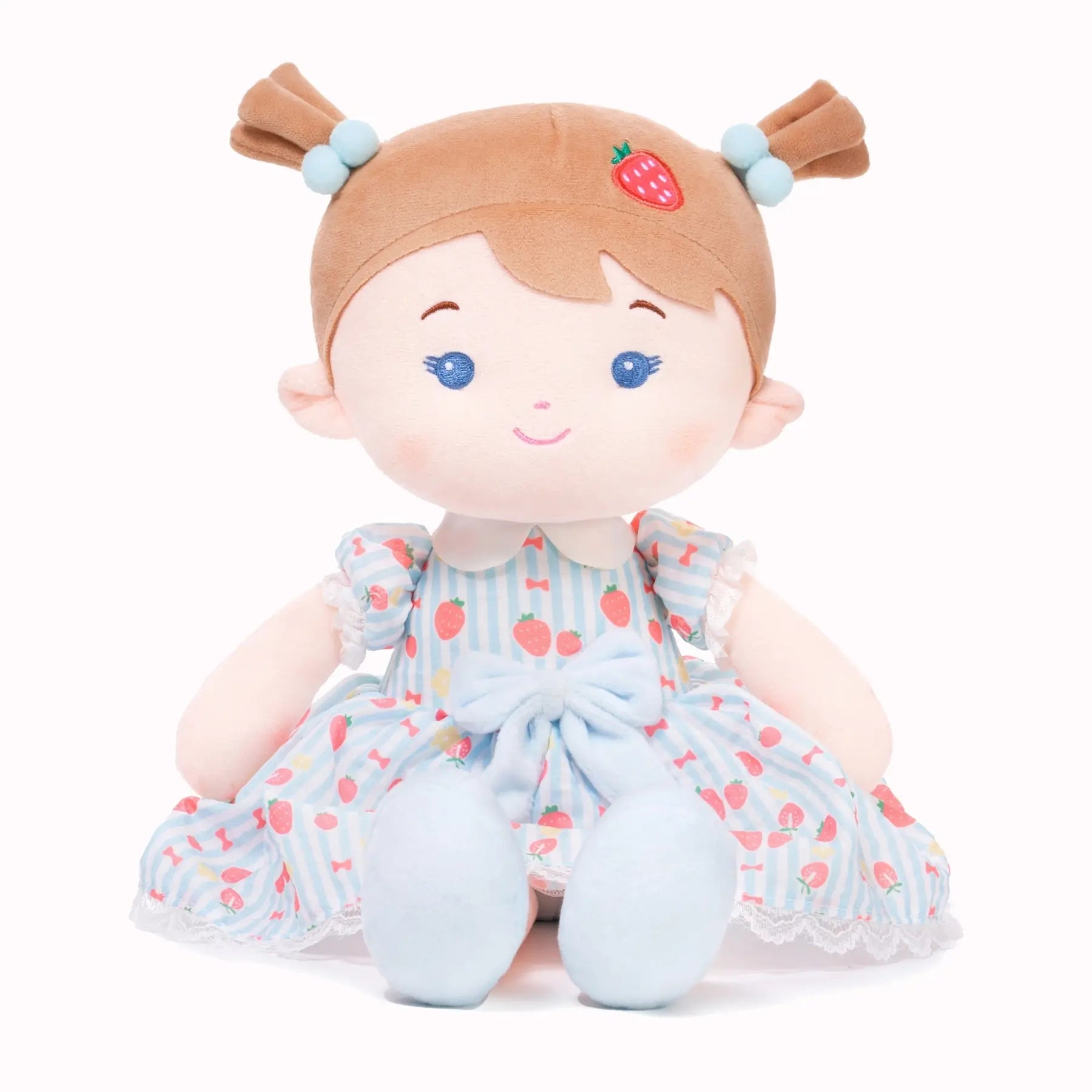 Personalized Strawberry Girl - Blue - Charming Doll Starter Set