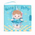 Hello Potty for Boys - Personalized Montessori Soft Book - Adorable Doll Accessory Set