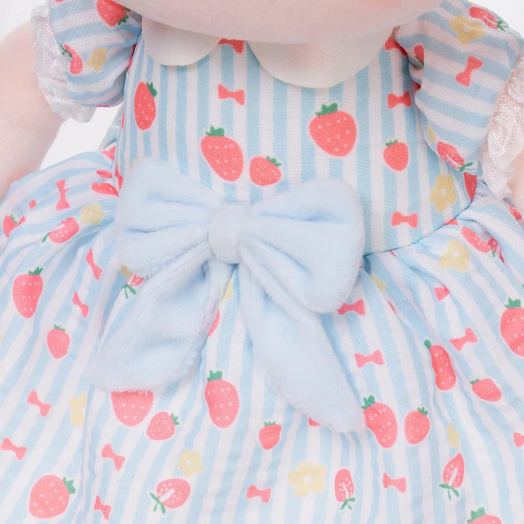 Personalized Strawberry Girl - Blue - Charming Doll Starter Set