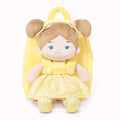Personalized Flora Belle Girl Doll Backpack - Yellow - Modern Doll For Playrooms