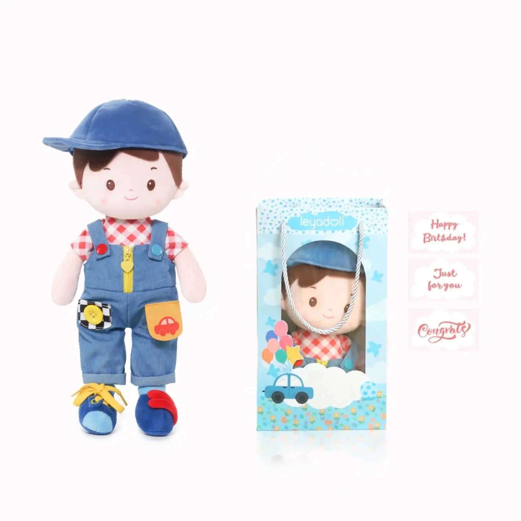 Personalized Crayon Charles - Montessori Doll - Sweet Doll Accessory Set
