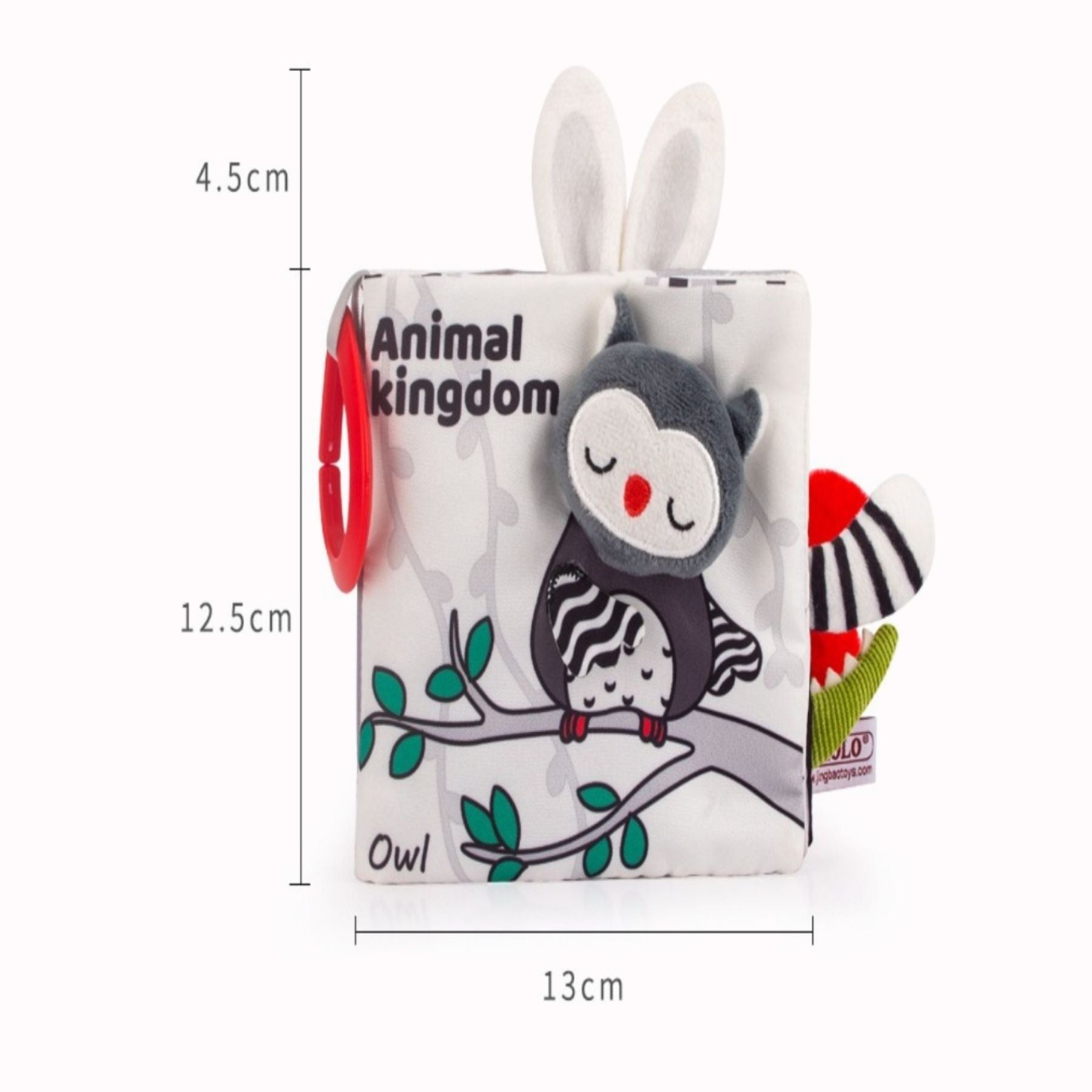 Animal Kingdom - Black&White Soft Tail Book For Babies - Everyday Doll Collection