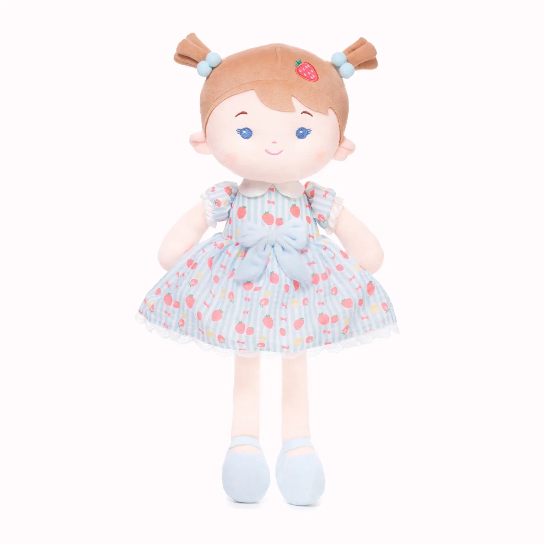 Personalized Strawberry Girl - Blue - Charming Doll Starter Set