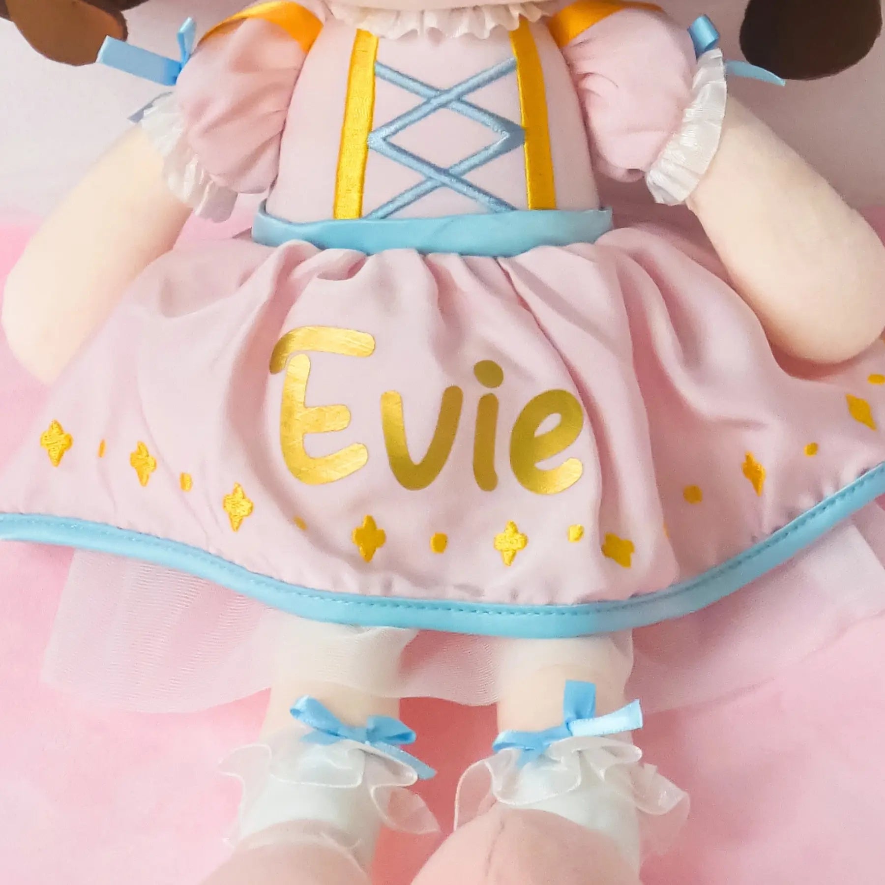 Leyadoll Soft Plush Personalized Leya Doll, My First Baby Doll - Cozy Doll For Display