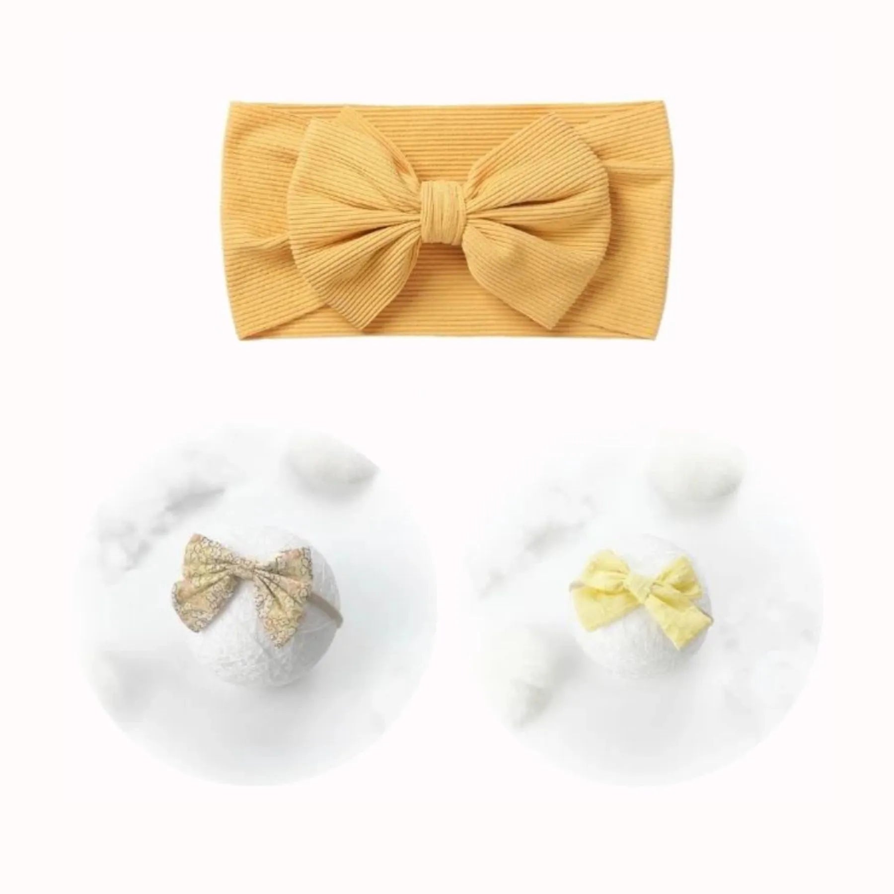 Handmade Headband Set for Baby Girl - Cute Plush Doll