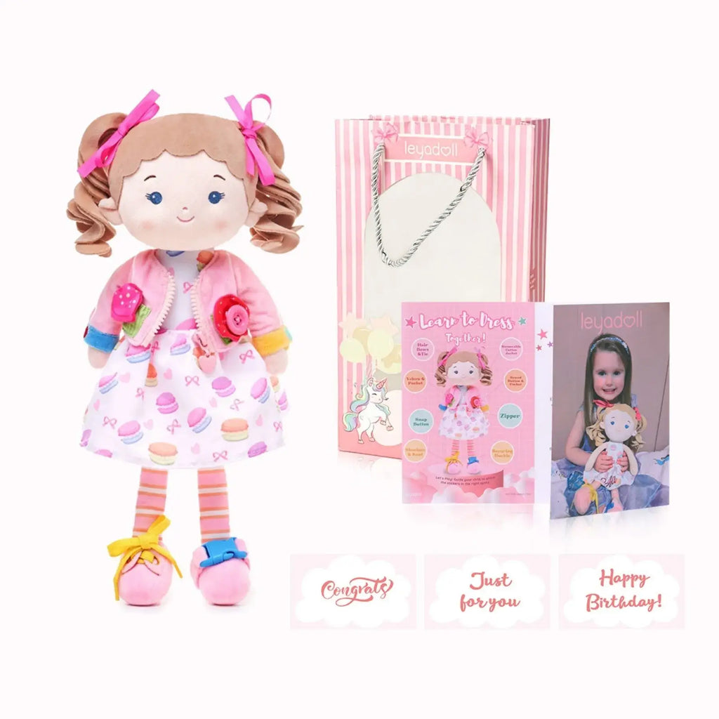 Personalized Cupcake Girl - Montessori Doll - Display Ready Dress Up Doll