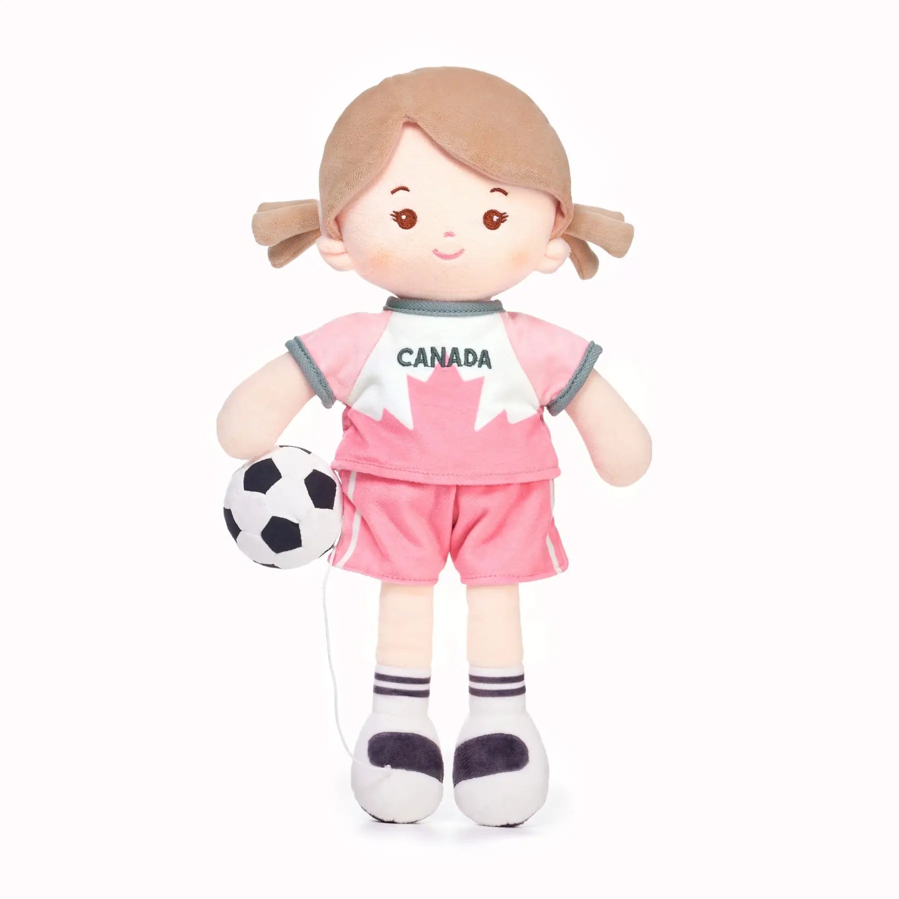 Personalized Soccer Girl - CAN (2 Skin Tones) - Modern Doll With Outfit