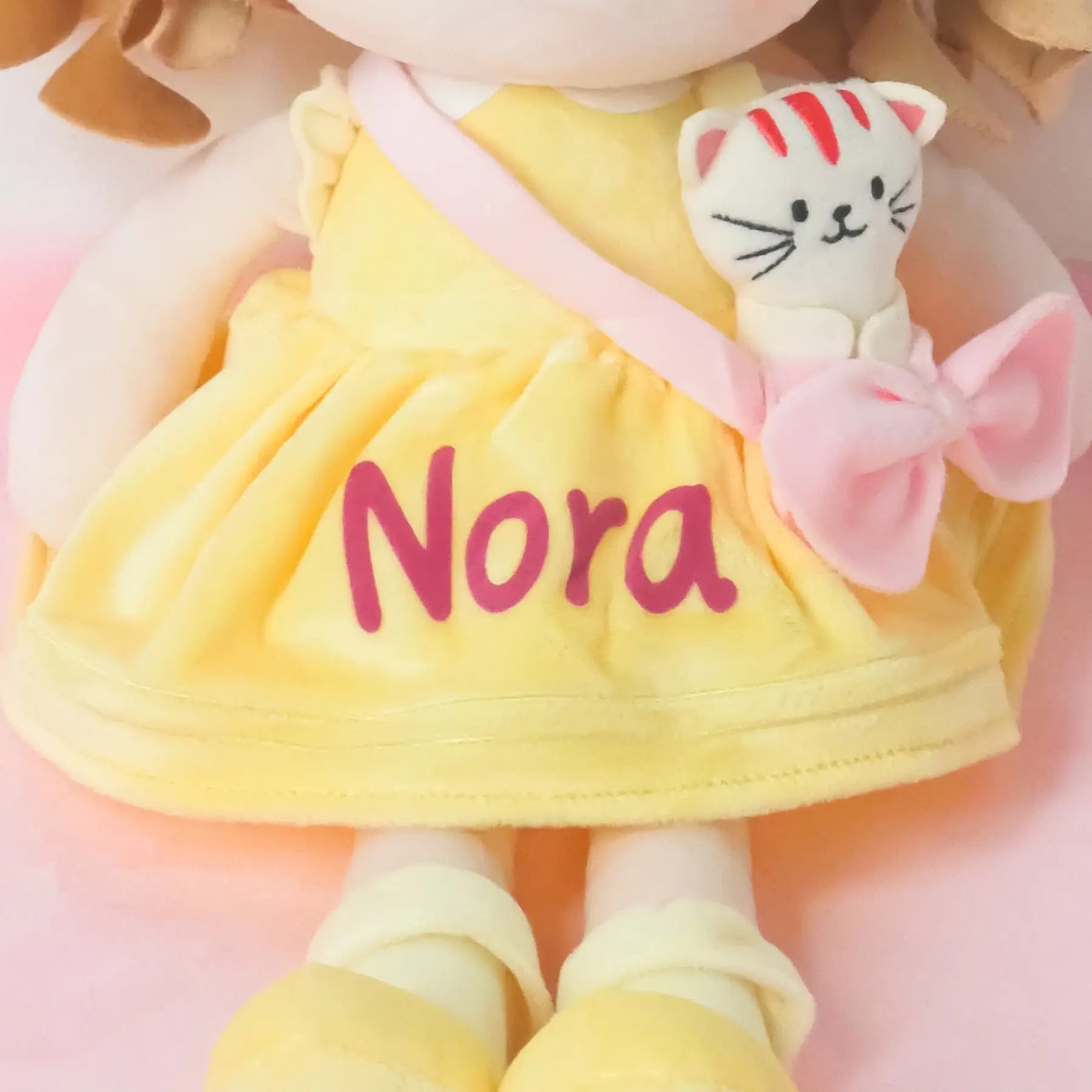 Personalized Sunny Girl & Her Pet - Display Ready Doll For Display
