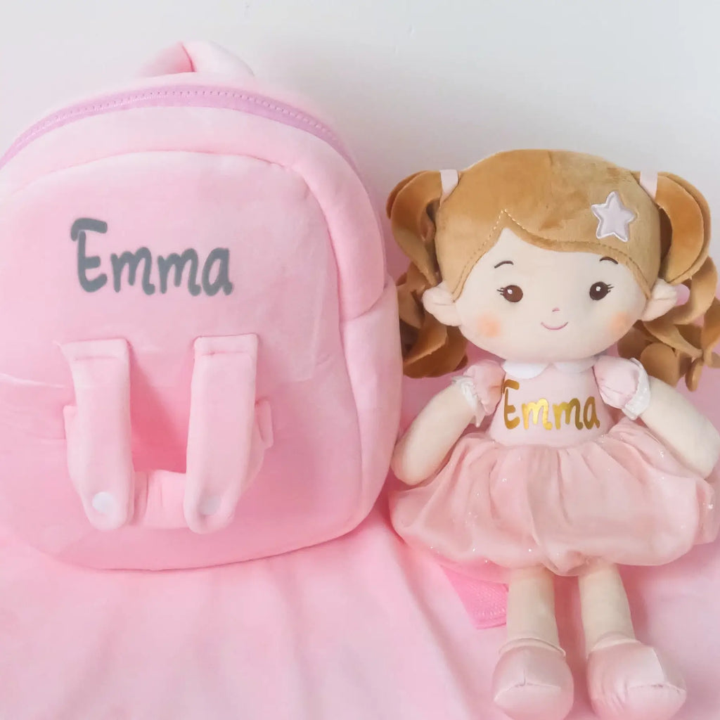 Personalized Doll Backpack - Stylish Plush Doll