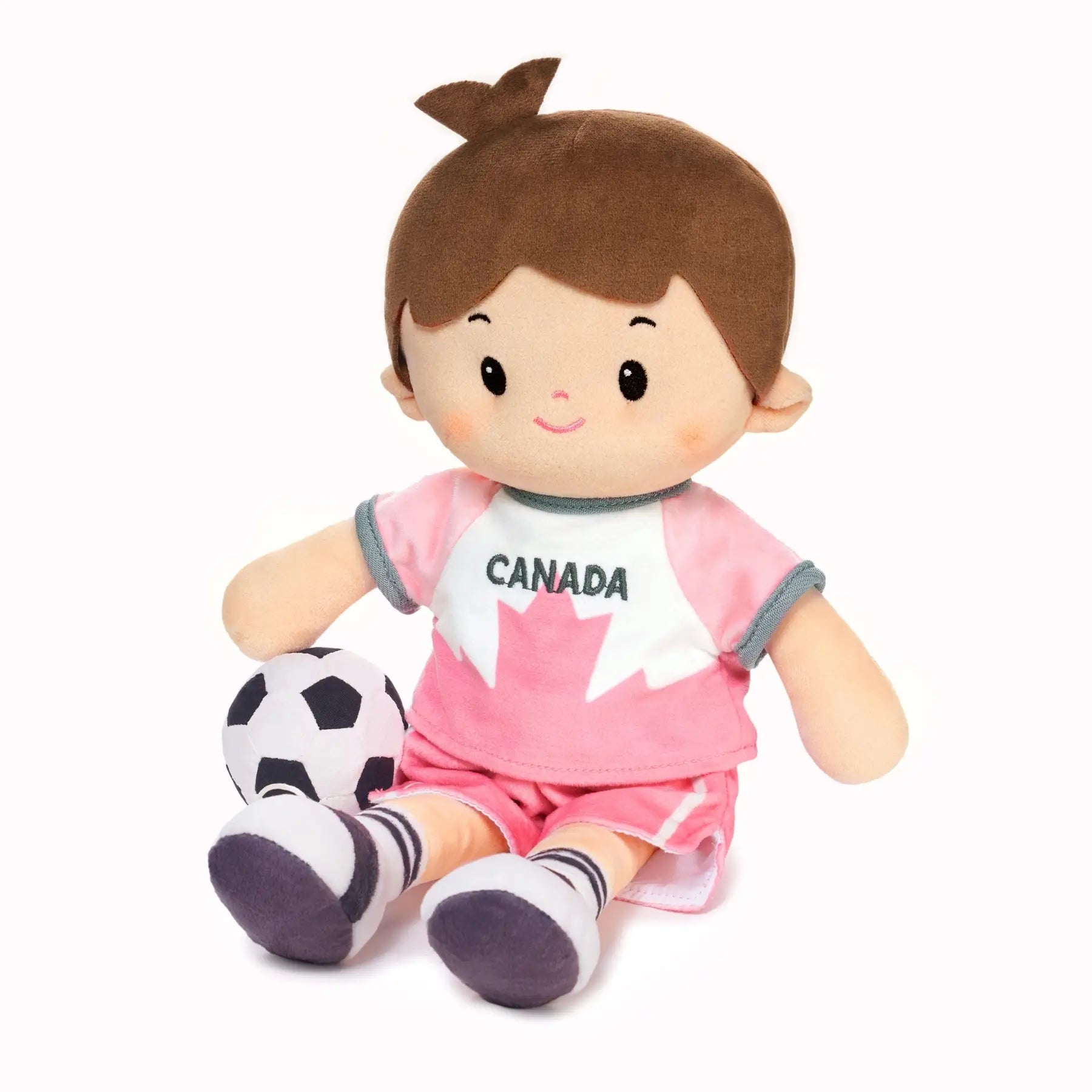 Personalized Soccer Boy - CAN (2 Skin Tones) - Stylish Doll Accessory Set