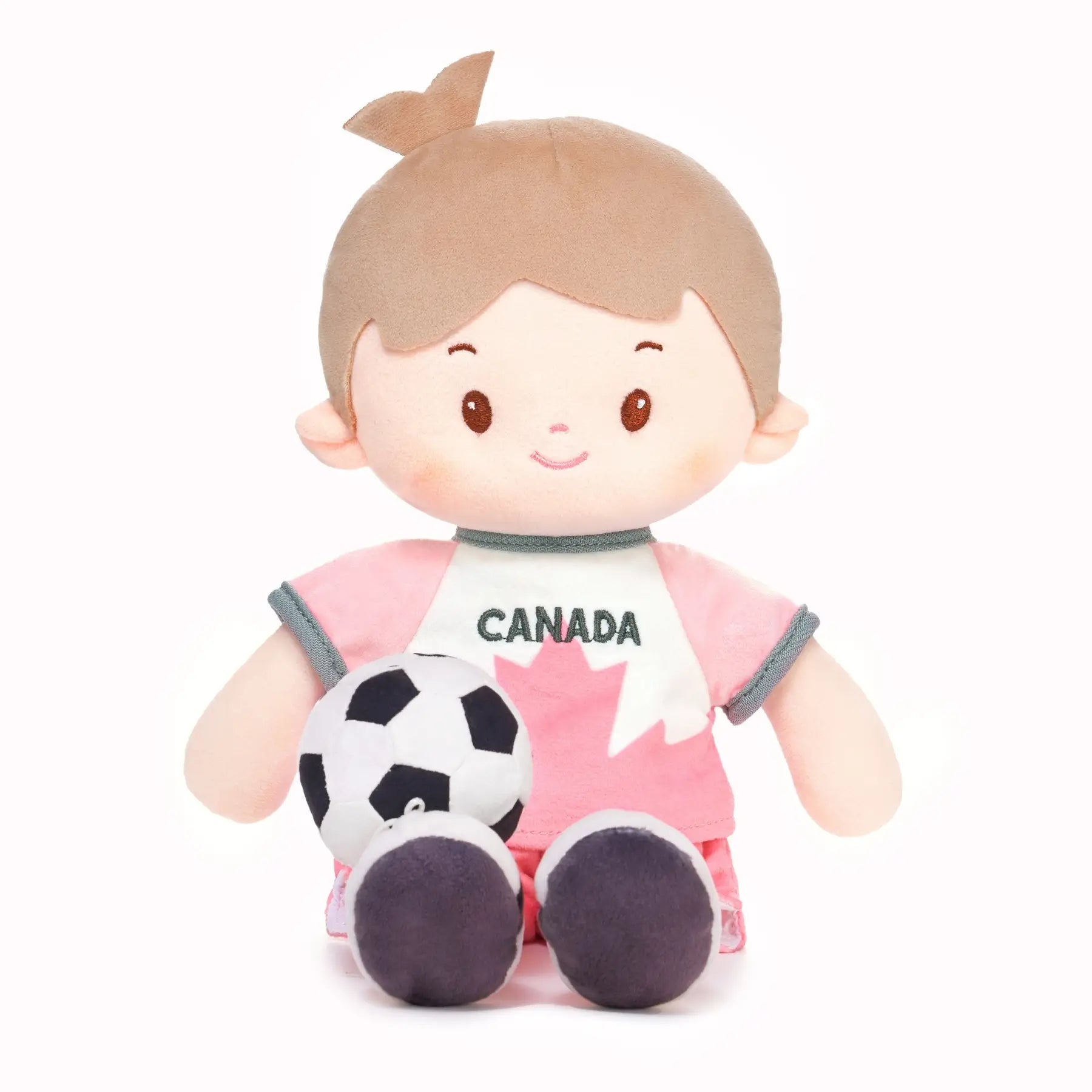 Personalized Soccer Boy - CAN (2 Skin Tones) - Stylish Doll Accessory Set