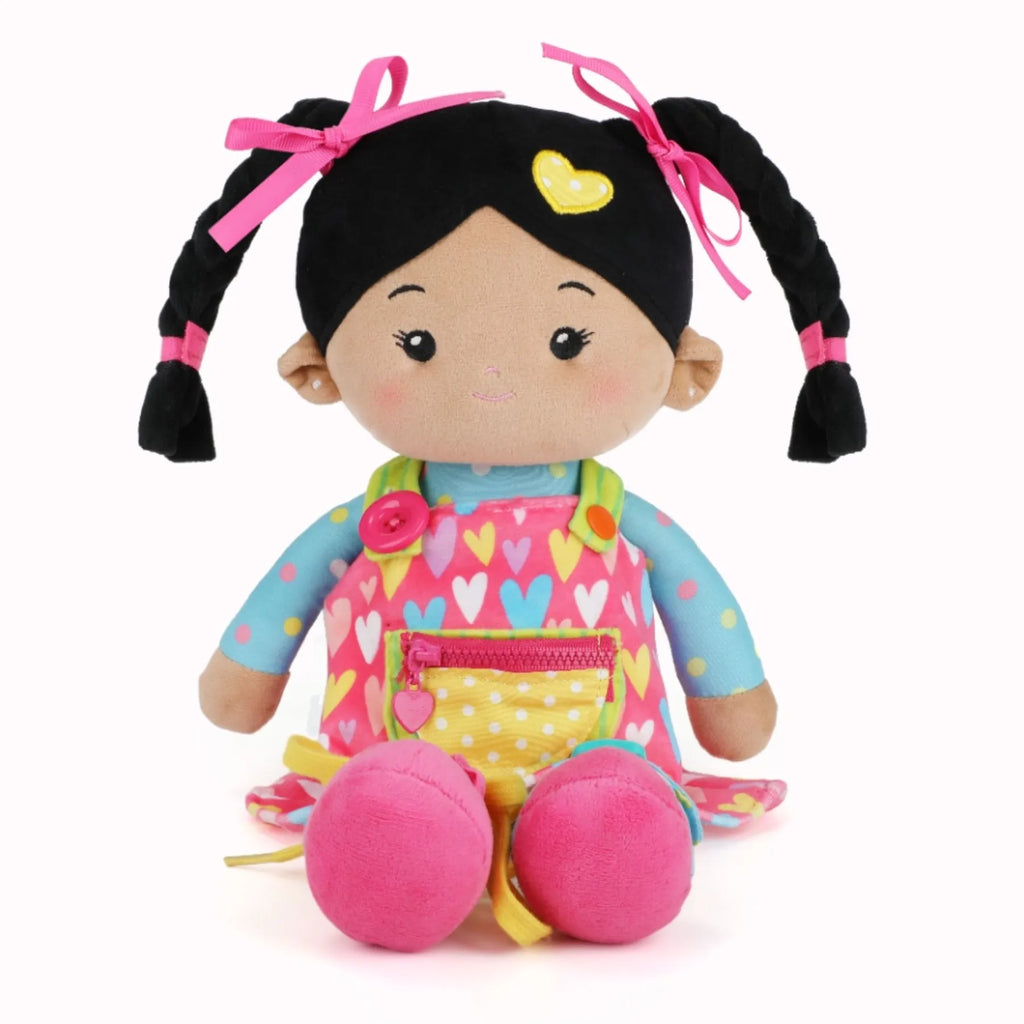 Personalized Sunnyheart Bonnie Girl - Montessori Doll - Gentle Doll Starter Set