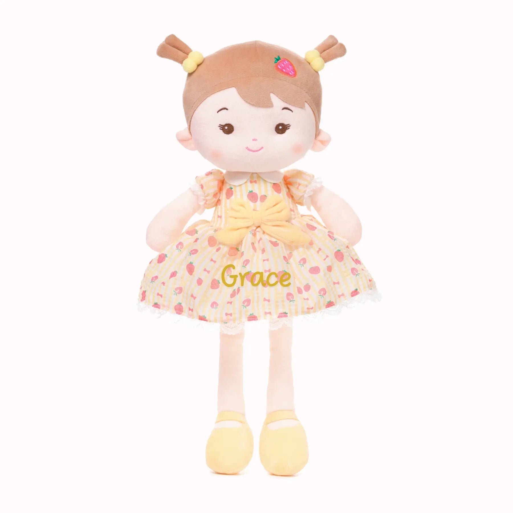 Personalized Strawberry Girl - Yellow - Collector Friendly Doll For Collectors