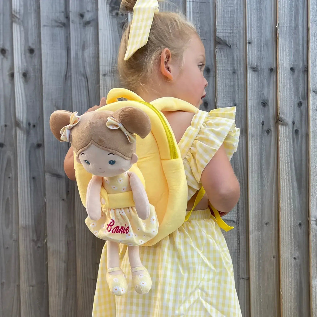 Personalized Doll Backpack - Stylish Plush Doll