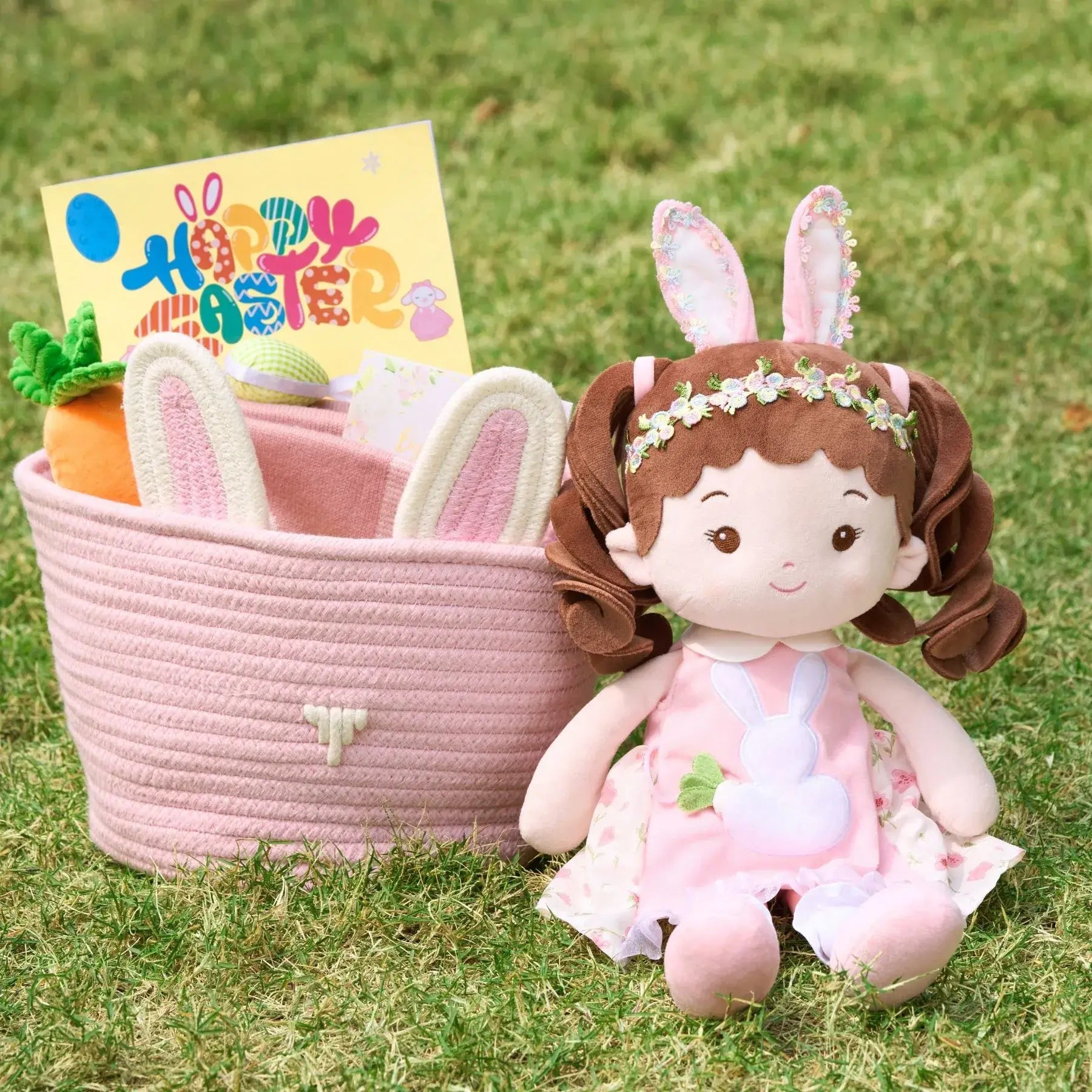 Personalized Bunny Girl - Cozy Dress Up Doll