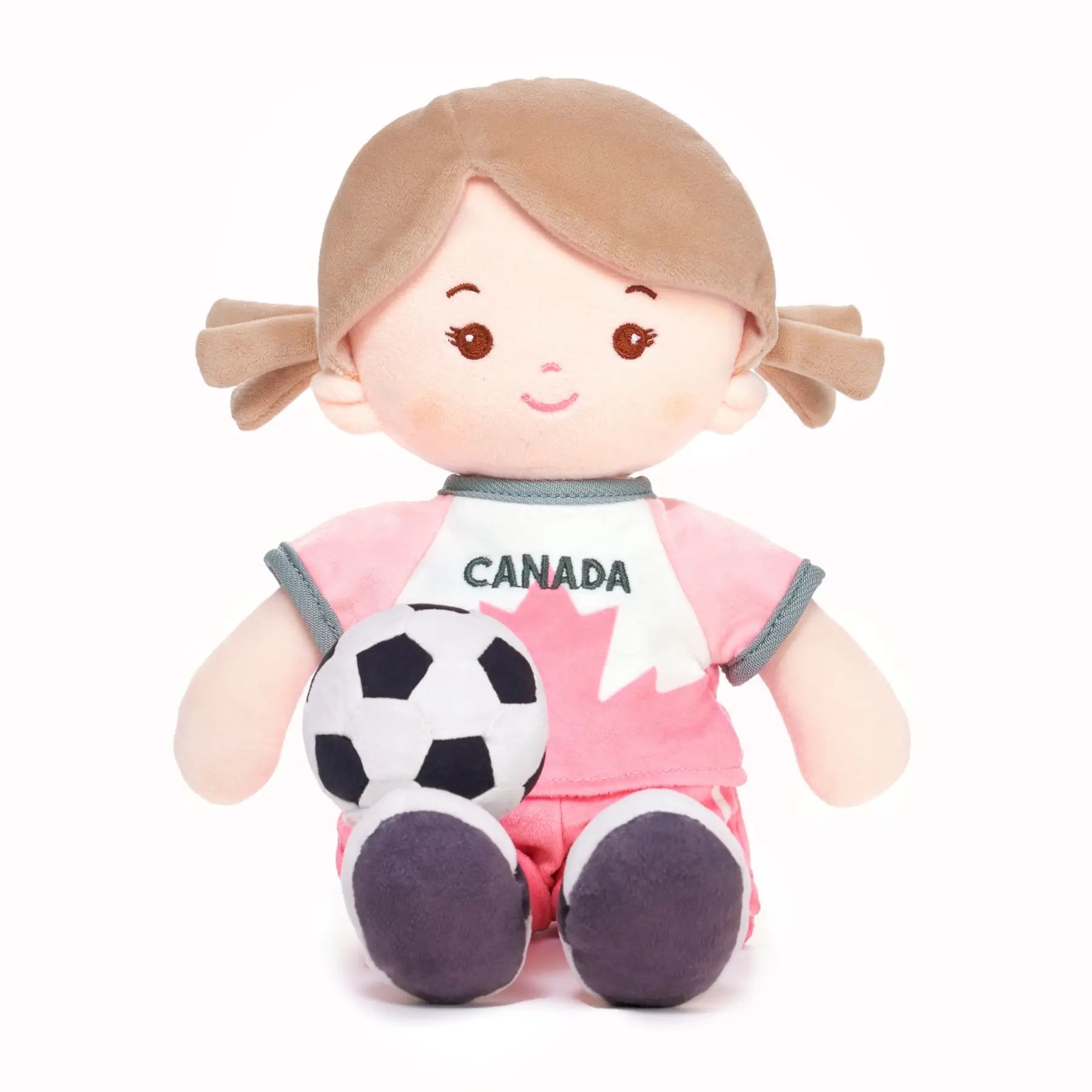 Personalized Soccer Girl - CAN (2 Skin Tones) - Modern Doll With Outfit
