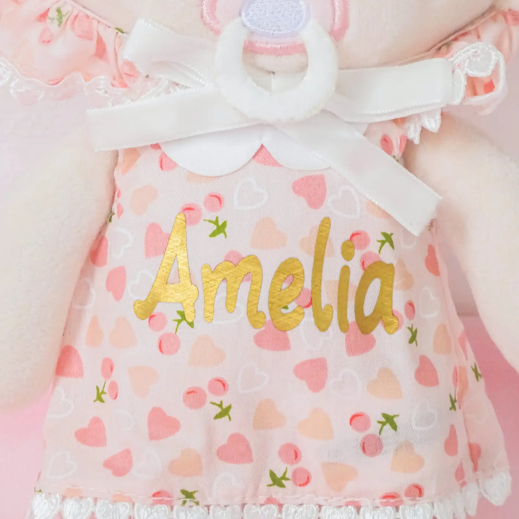 Personalized Cherry Baby Girl - Playroom Ready Doll Outfit Set