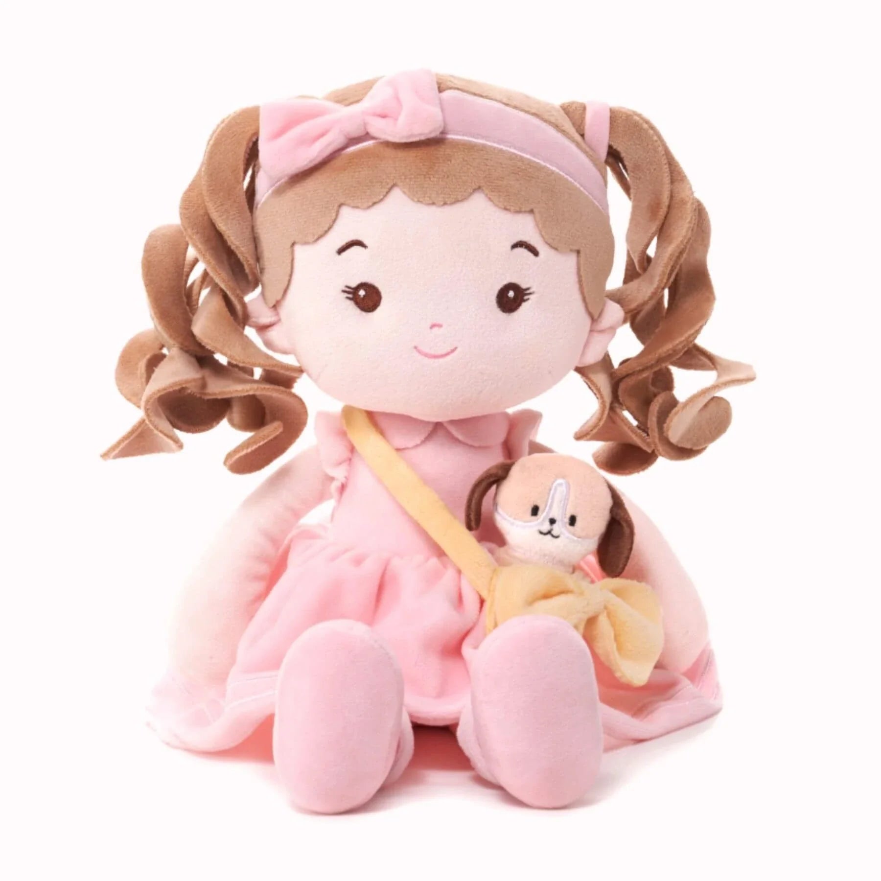 Leyadoll Soft Plush Personalized Leya Doll, My First Baby Doll - Cozy Doll For Display
