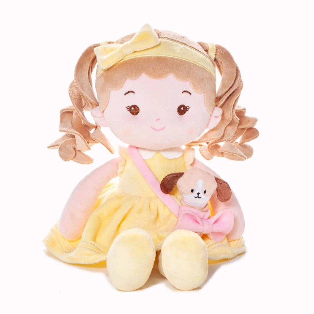 Personalized Sunny Girl & Her Pet - Display Ready Doll For Display