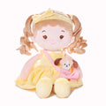 Personalized Sunny Girl & Her Pet - Display Ready Doll For Display