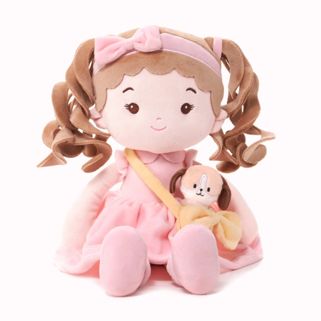 Personalized Milly Girl & Her Pet - Everyday Doll For Display