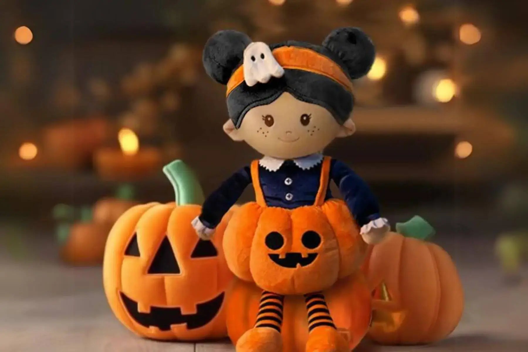 Personalized Halloween Basket - Limited Edition - Cute Doll With Accessories