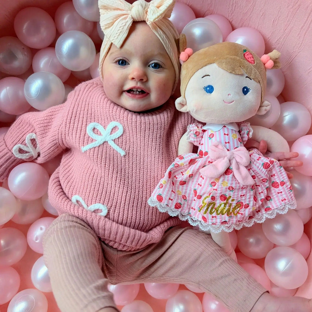 Leyadoll Soft Plush Personalized Leya Doll, My First Baby Doll - Cozy Doll For Display