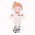 Personalized Soccer Boy - ENG (2 Skin Tones) - Classic Doll Style Set