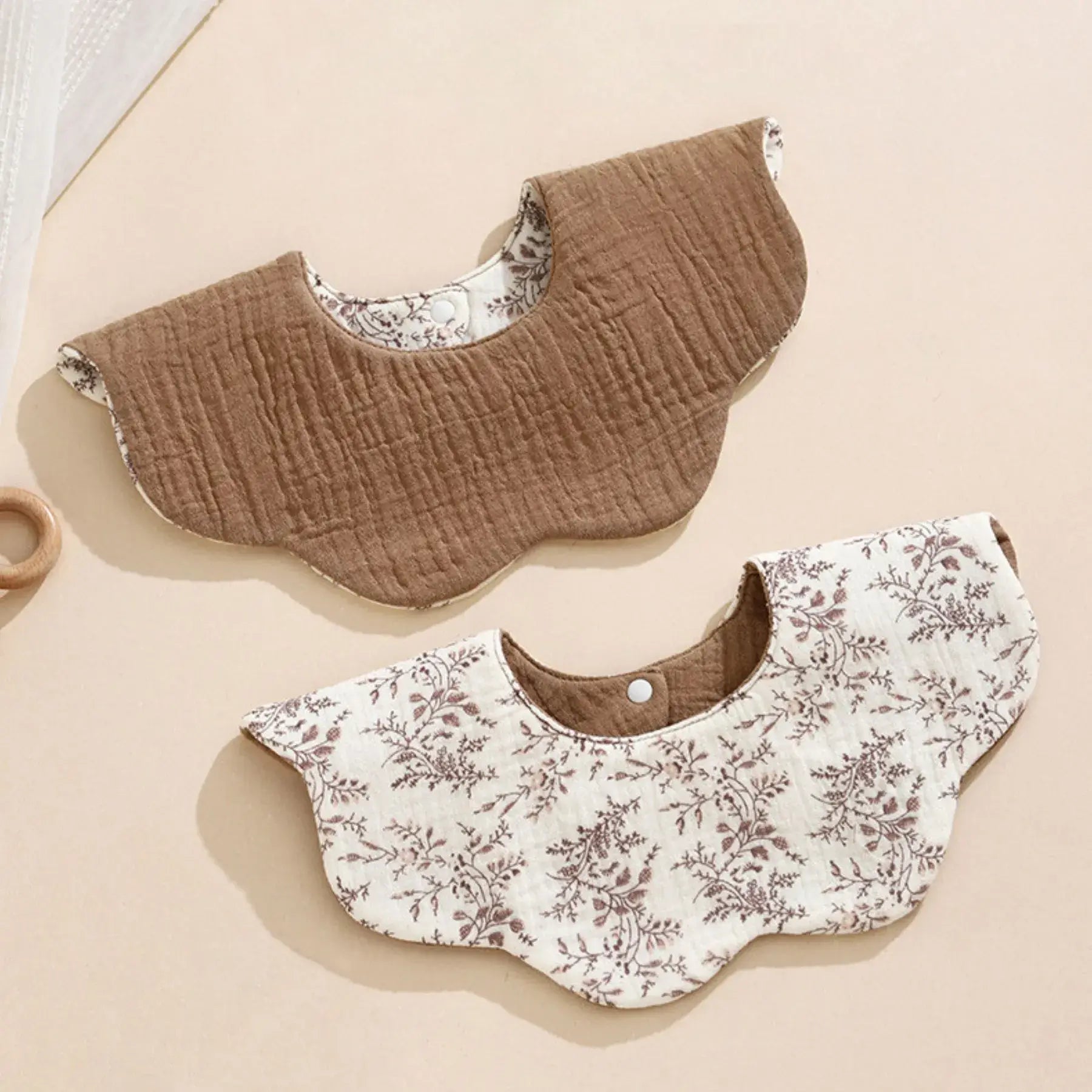 Baby Two-Sided Bib - Modern Doll For Playtime