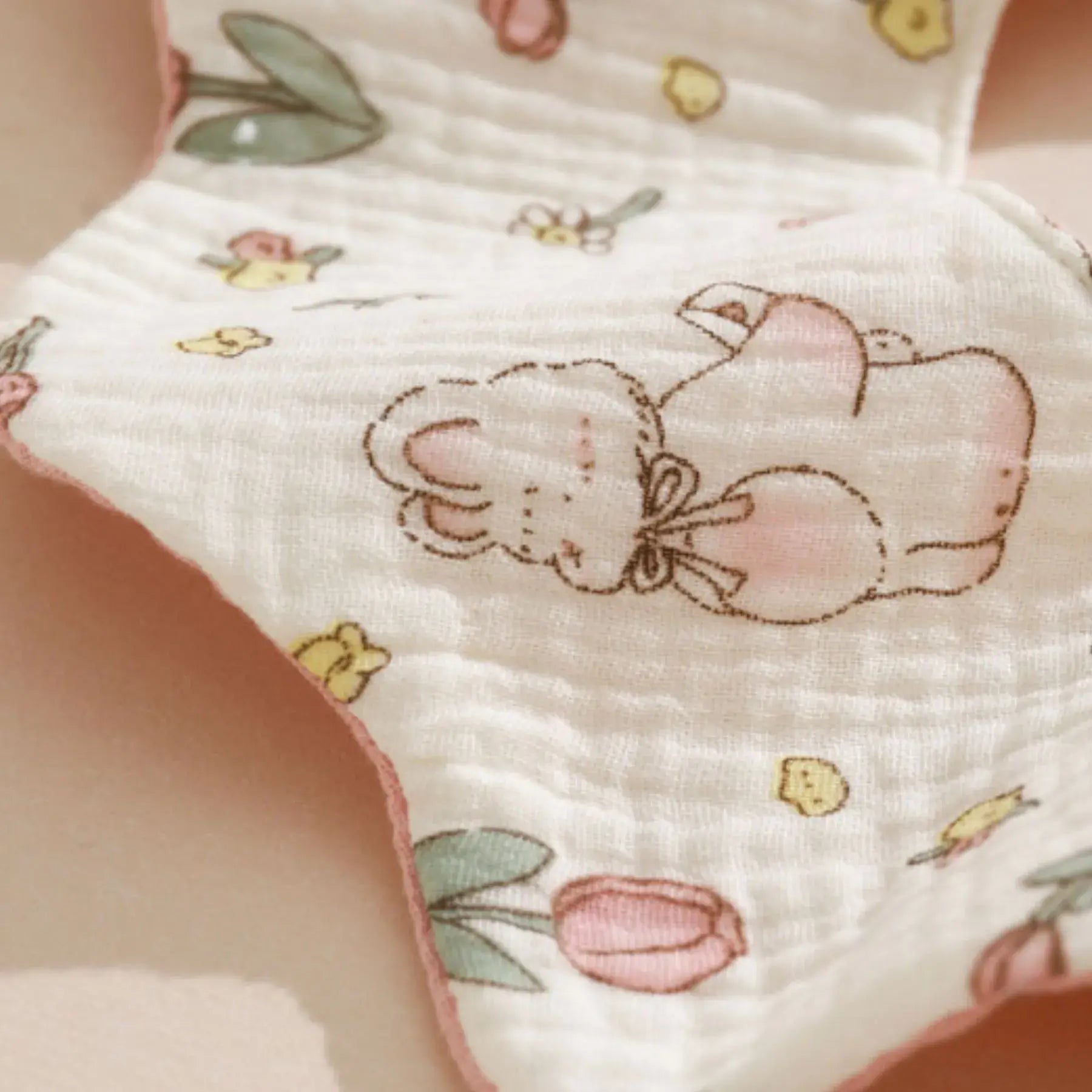 Baby Two-Sided Bib - Modern Doll For Playtime