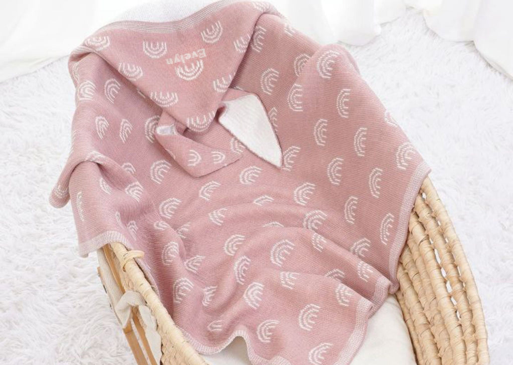 Personalized Bunny Hoodie Blanket - Cute Doll Style Set