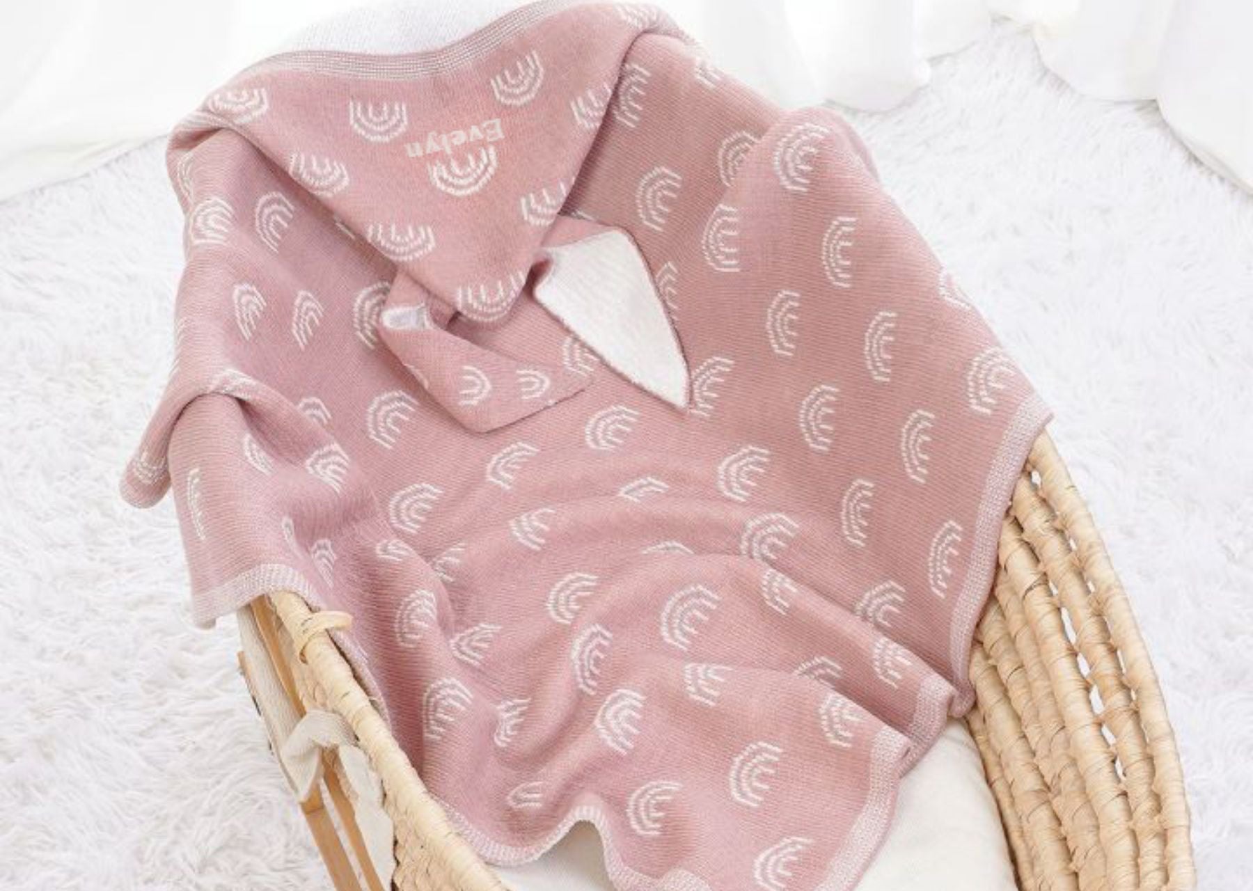 Personalized Bunny Hoodie Blanket - Cute Doll Style Set