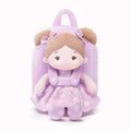 Personalized Flora Belle Doll Backpack - Purple - Realistic Look Doll Collection