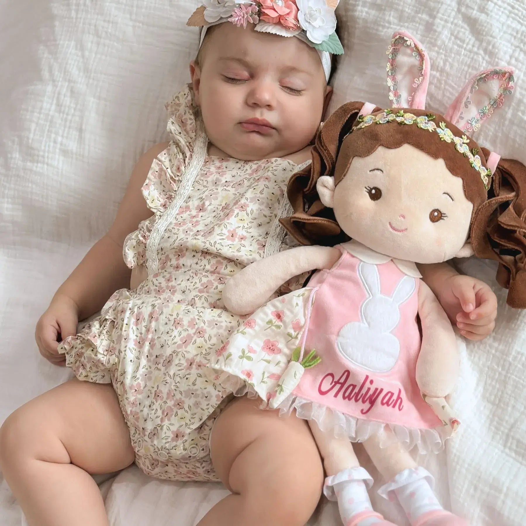Personalized Bunny Girl - Cozy Dress Up Doll