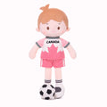 Personalized Soccer Boy - CAN (2 Skin Tones) - Stylish Doll Accessory Set